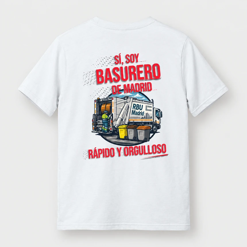 Camiseta blanca · Trasera