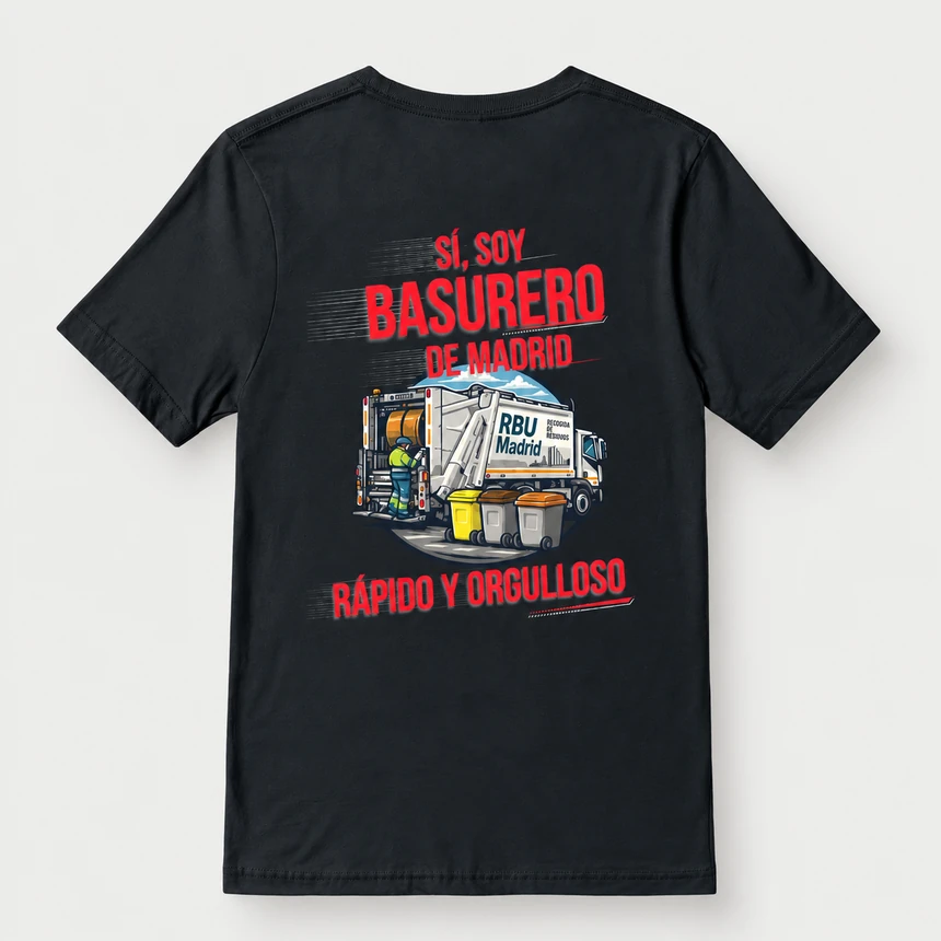 Camiseta negra · Trasera