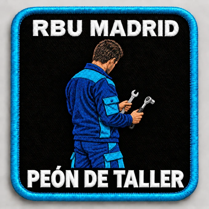 Diseño del parche Peón de taller