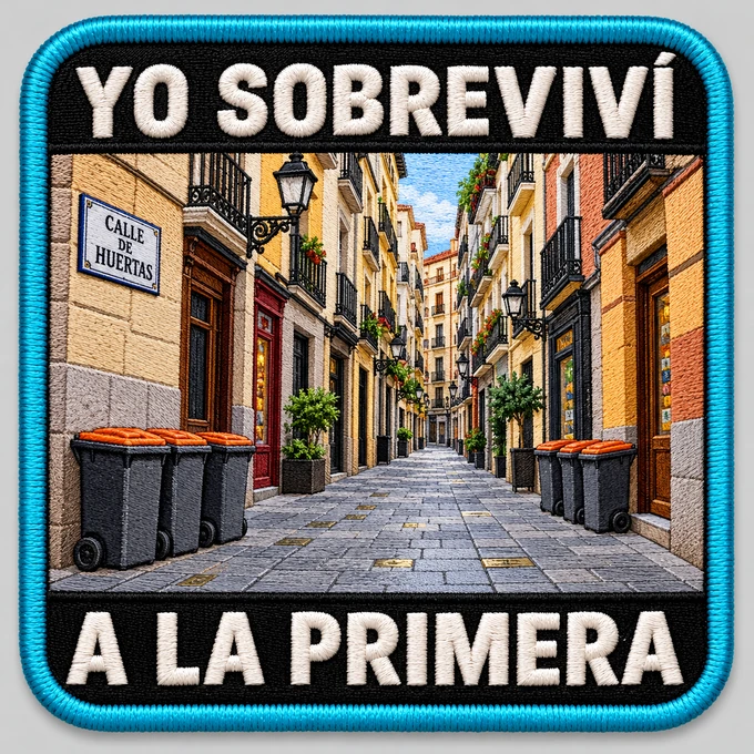 Diseño del parche Yo sobreviví a la primera